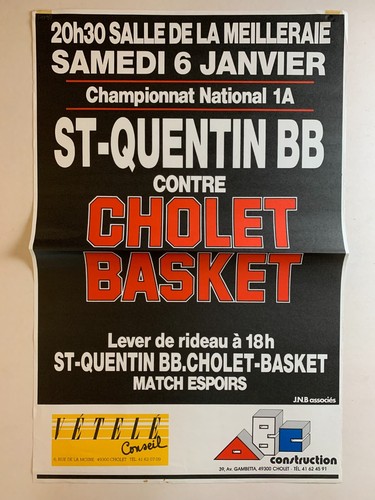 Affiche cholet basket - affiche,
