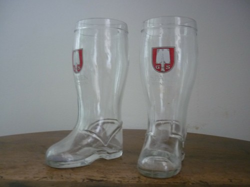 Vintage verres bottes - verres, biÈre