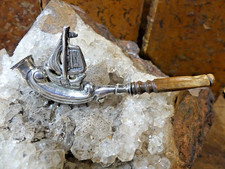 PIPE FUME CIGARETTE EN ARGENT