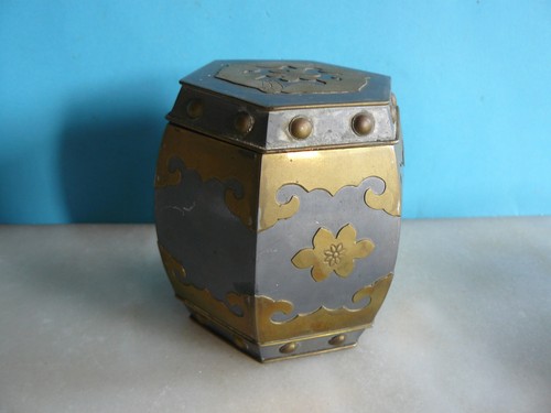 Ancienne boite thé en - ancienne,