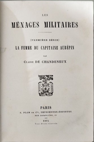 Les ménages militaires - , la