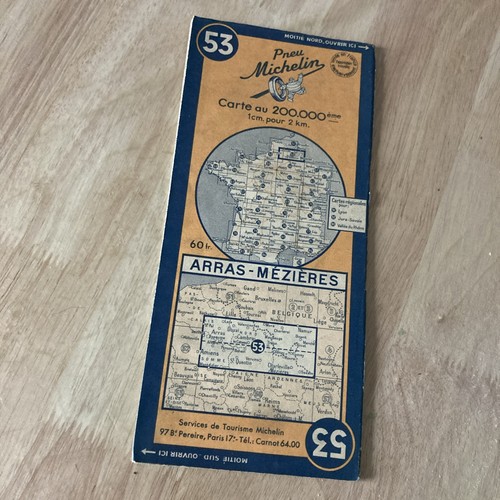 Carte routière ancienne