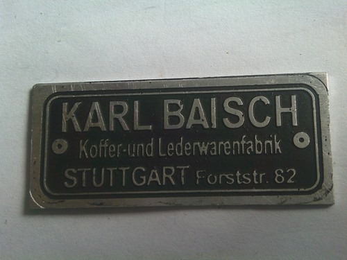 Plaque bouclier karl baisch - karl,