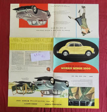 N°4536 bis   / MORRIS  MINOR 1000 / grand dépliant  english text  09-1962