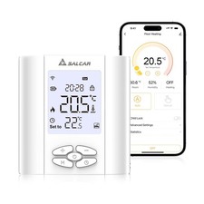 Thermostat Connecté WiFi pour Chaudière Gaz/Chauffage au Sol Eau - Programmab...