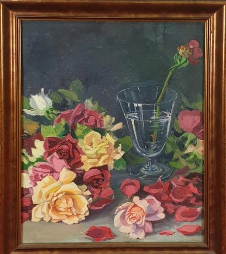 Tableau ancien huile nature - tableau,