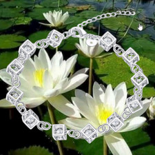 Bracelet - Cubes blanc Zircone
