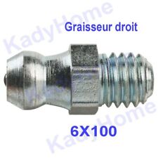 Graisseur hydraulique outil de graissage droit 6x100