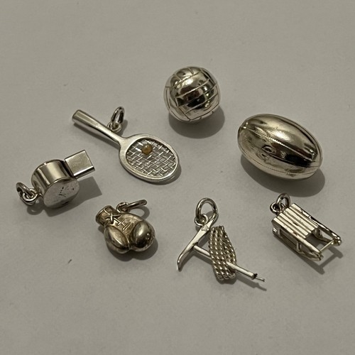 Lot charms argent - 7,