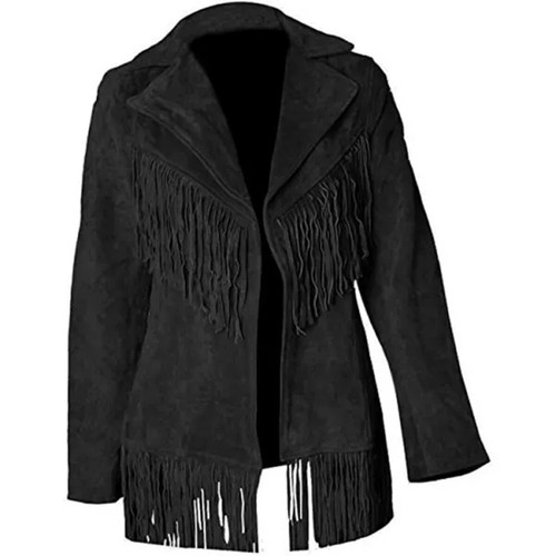 Veste cuir style western - veste, en