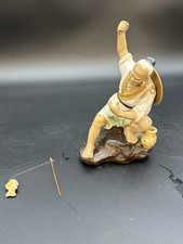 Figurine en céramique – pêcheur asiatique - 675007