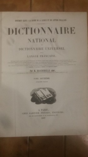 Dictionnaire langue - dictionnaire,