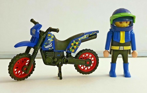 Playmobil moto trial bleue - playmobil,