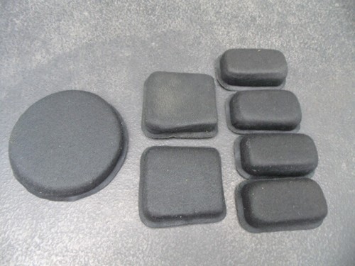 Kit pads noirs casque - kit,