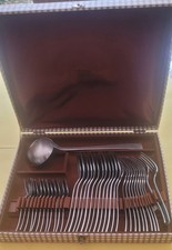 coffret 37 pièces cuillères fourchettes louche CHRISTOFLE  Acier Concorde