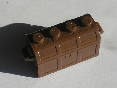 Lego brown container treasure - lego,
