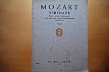 Partitions , Mozart sérénade , piano , editions schott