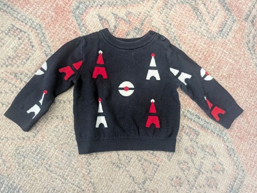 Jacadi paris navy sweater with - navy,