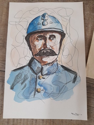 Portrait général petain - portrait,