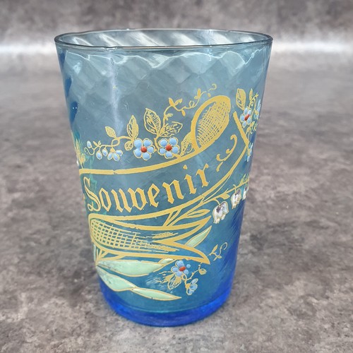 Ancien verre émaillé legras - verre,