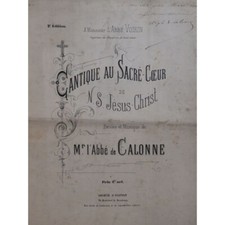 DE CALONNE Abbé Cantique au