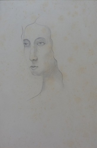 Portrait jeune femme mine - portrait, de