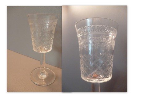 Verre liqueur ancien en - verre,