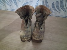 Ancienne Paire De Chaussures Enfant 1930-40