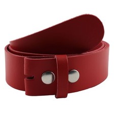 Ceinture en cuir - rouge - 4