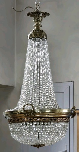 Lustre pampilles perles - lustre,