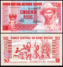 Guinee GUINEA BISSAU Billet 50 Pesos 1-03- 1990 P10 SERIE AA NEUF UNC