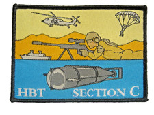 ECUSSON DES COMMANDOS MARINE LE COMMANDO HUBERT LA SECTION C  SCRATCH AU DOS