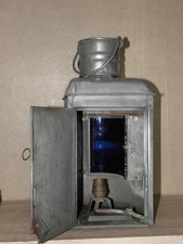 HUGE MARINE LIGHT LAMP LANTERN fanaux marinates boats barge machine age bauhaus