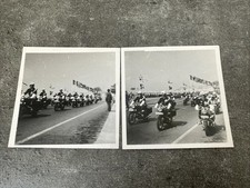 2 Anciennes Photo Défilé Gendarmerie Moto Souvenir Vintage 