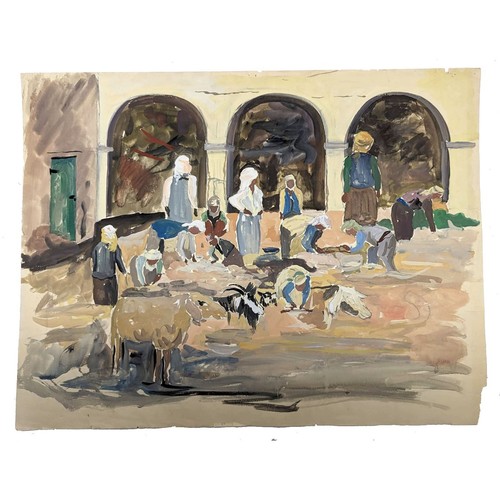 Dessin aquarelle orientaliste