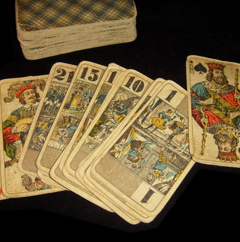 Rare ancien tarot muller - j.,