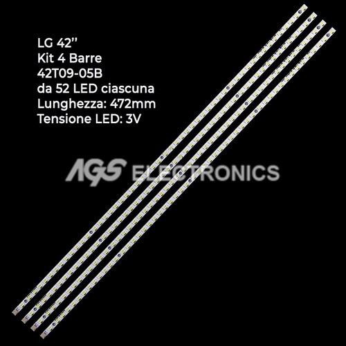 Kit barres rayures 52 tv - barres,