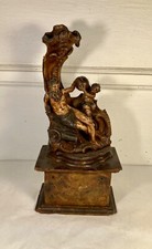 Sculpture en bois polychrome. Jupiter et un putto. Baroque. Allemagne. XVIIIe si