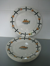6 Anciennes Assiettes plates