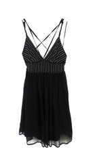 Elégante Robe ZARA, noire et strass, T 36, Excellent Etat