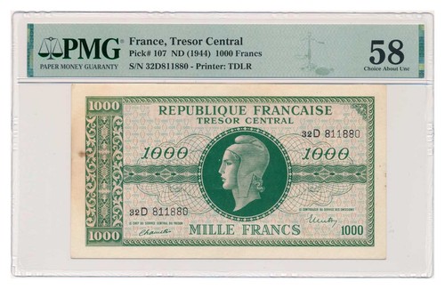 France banknote 1000 francs - banknote,