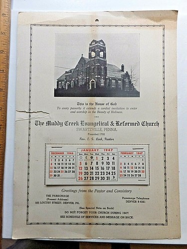 1947 calendar the muddy - calendar.,