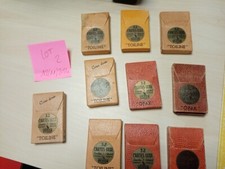  lot 10 jeux Jouet ancien TOILINE 32 cartes luxe HERON carte lavable boîte café 