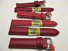 cinturini rossi pelle bisonte