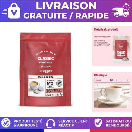 Dosettes café 100 arabica - café, 100%