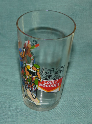 Rare verre moutarde - verre, louit