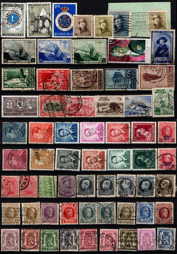Belgique lot de - lot, timbres