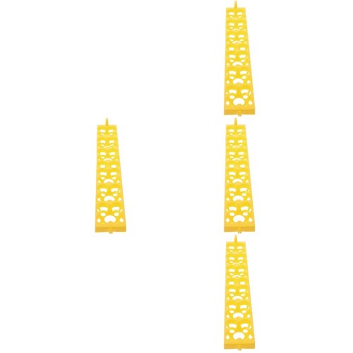 4pcs durable yellow plastic - 4pcs,