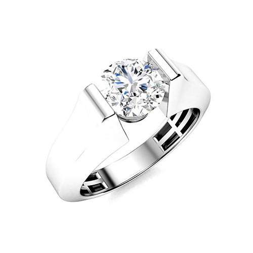 Bague diamant alliance - , or