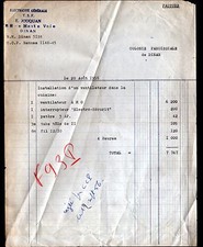 DINAN (22) T.S.F. / ELECTRICITE GENERALE "E. JOUQUAN" en 1956